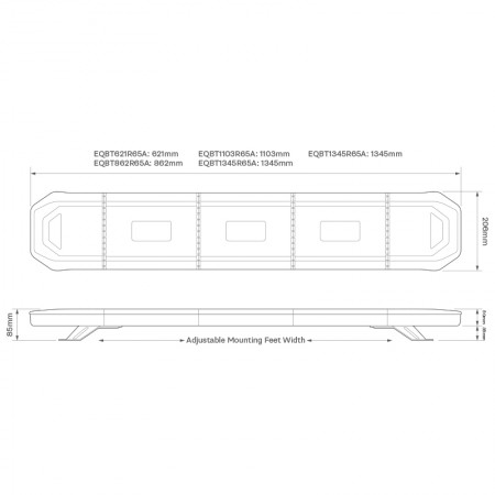 862mm LED Lightbar - R65